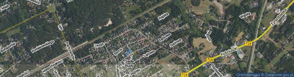 Zdjęcie satelitarne Długa ul.